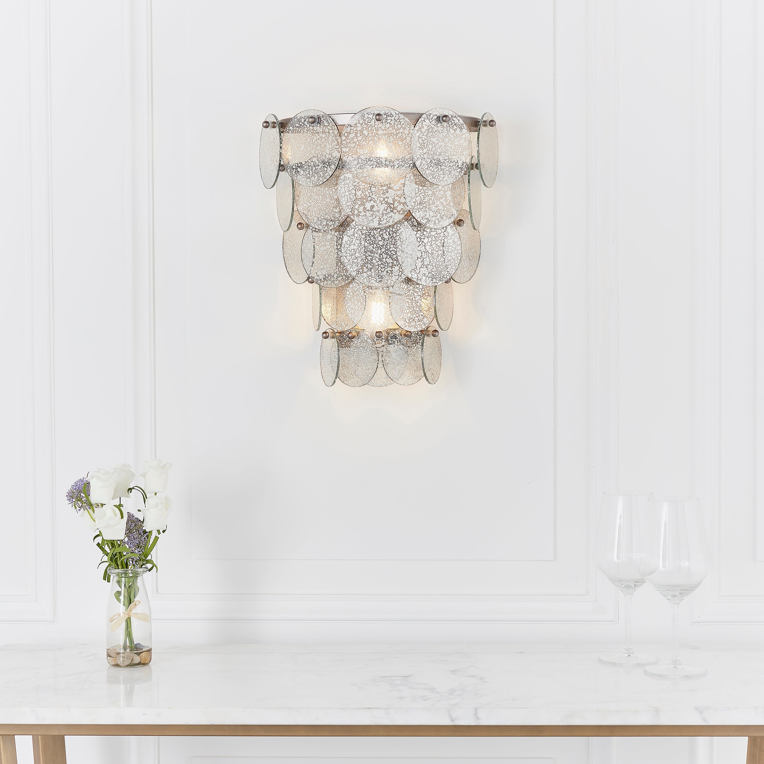 Lucinda Wall Light - Antique Silver