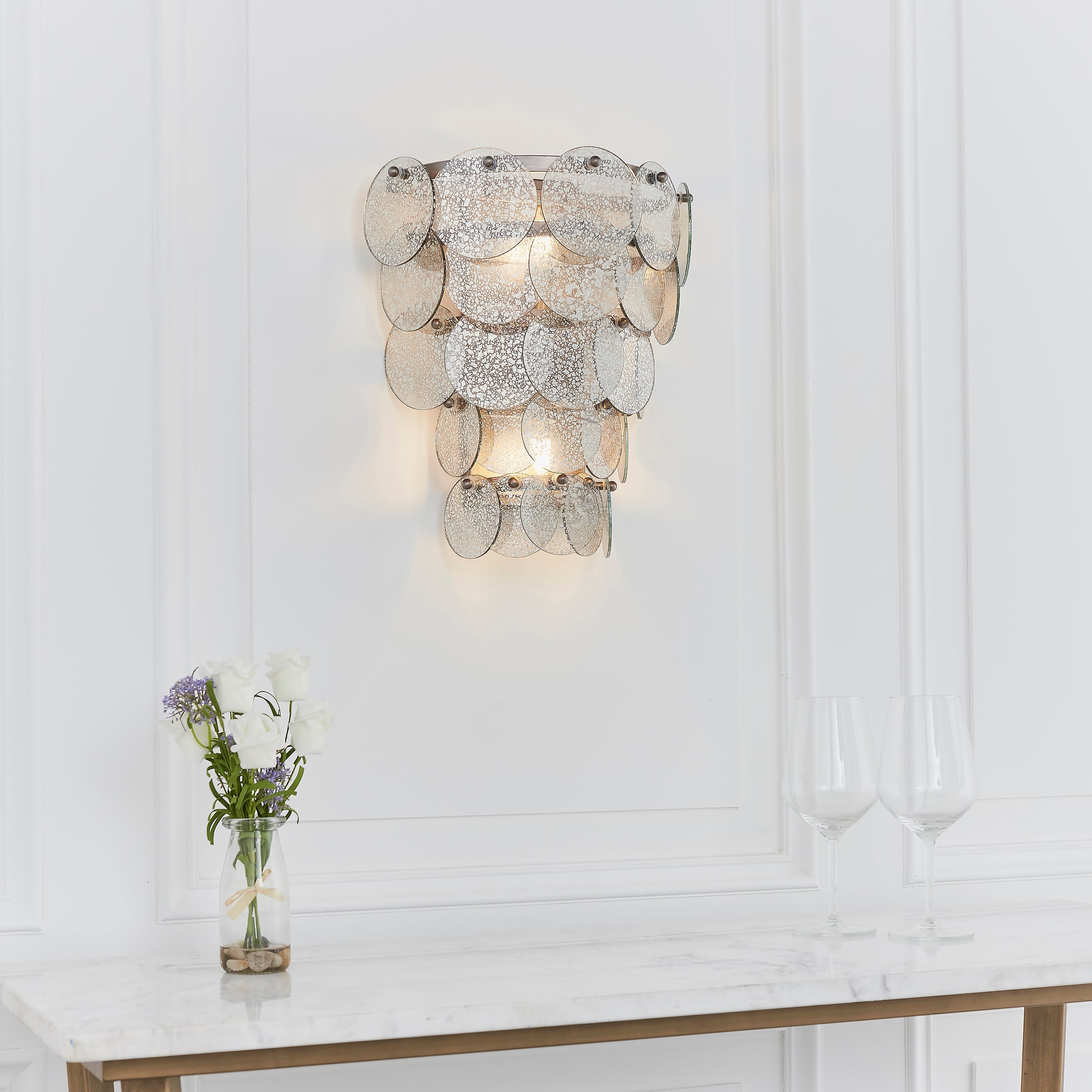 Lucinda Wall Light - Antique Silver