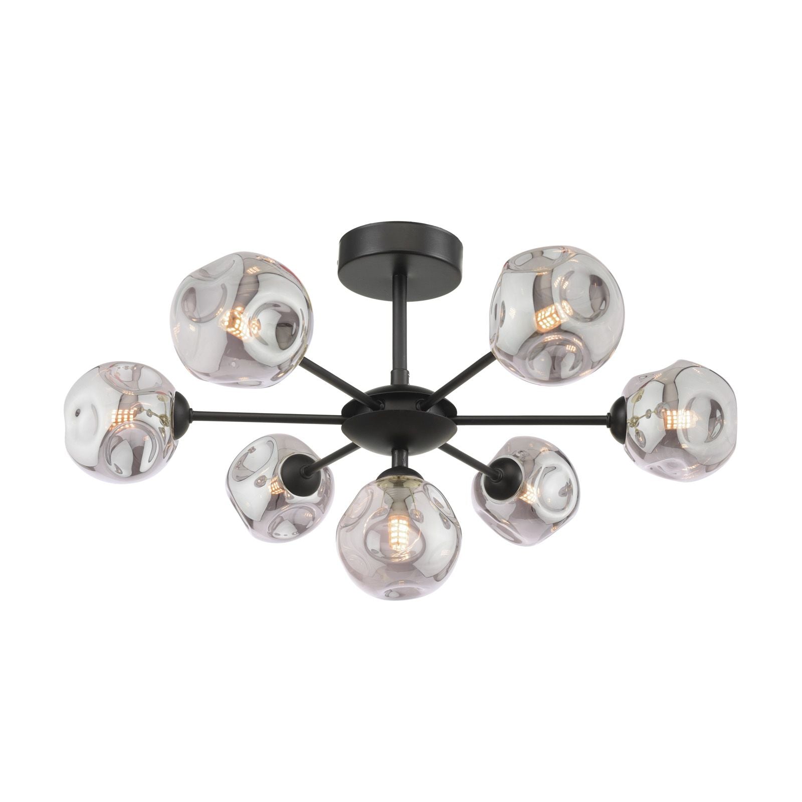 Cohen 7Lt Semi Flush - Various Colours