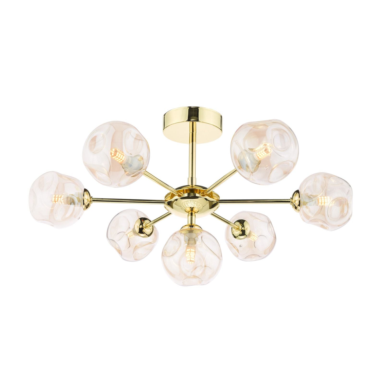 Cohen 7Lt Semi Flush - Various Colours
