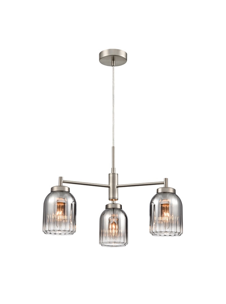 Caliga 3/5Lt Fitting- Aged Brass & Satin Nickel Finishes