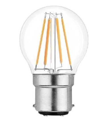 B22 Golf Ball Bulb / Warm White