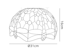 Nuflur Tiffany 30cm/40cm Shade For Pendant/Ceiling/Table Lamp (E27/ B22) CLEARANCE