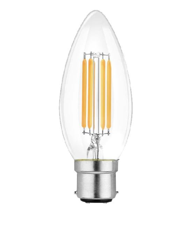 B22 Candle Bulb Warm White