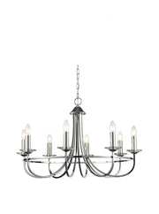 Lottie 5/8Lt Centre Light - Chrome/Bronze Finish