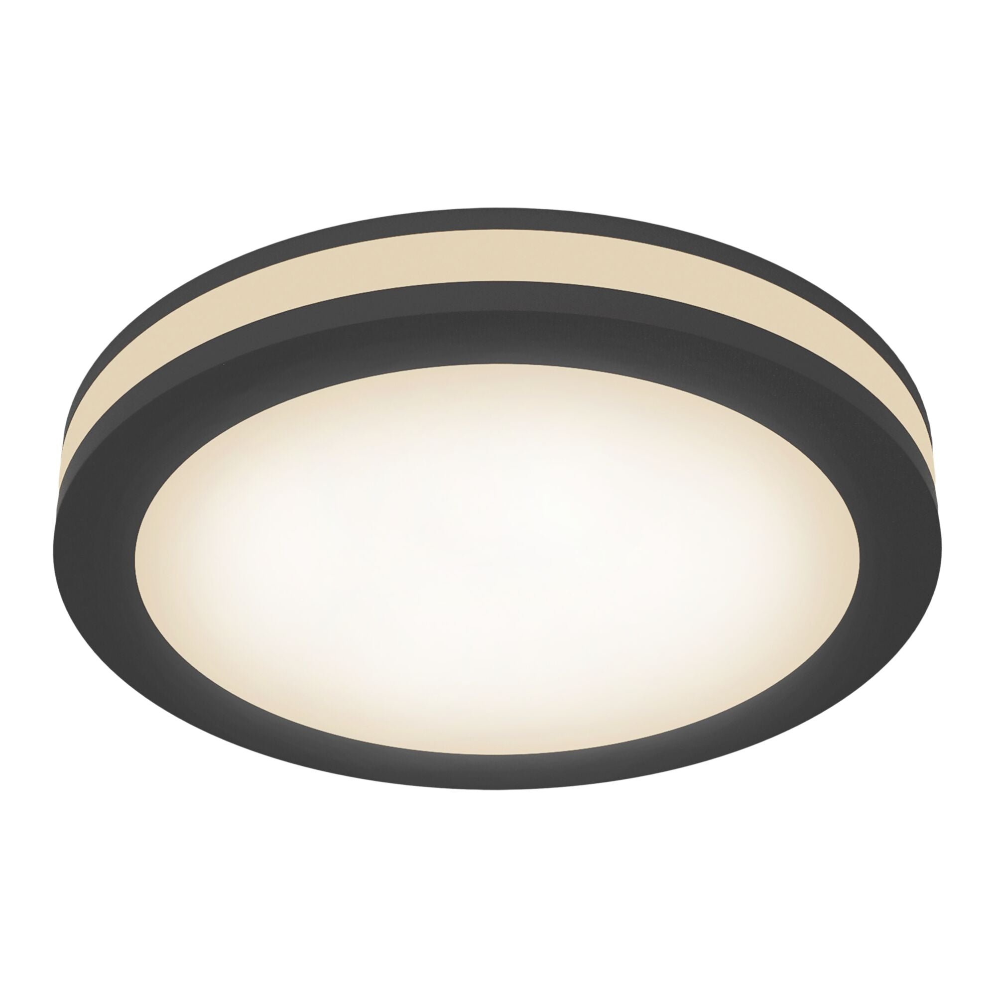 Phanton Rectangle/Round LED Flush Ceiling Light - Black/White Finish