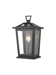 Catherby 1/2/3Lt Outdoor Wall Light - Matt Black