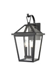 Catherby 2Lt Outdoor Wall Light - Matt Black