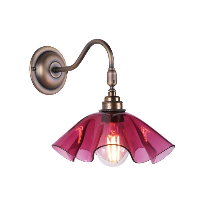 Ethel Glass Wall Light- Various Finishes