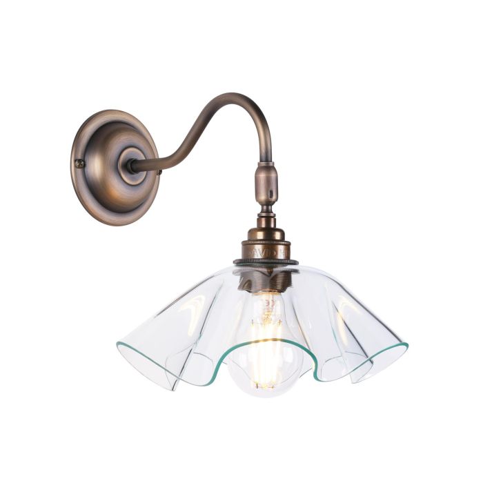 Ethel Glass Wall Light- Various Finishes