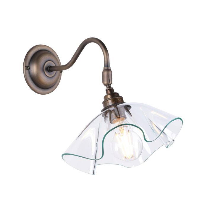 Ethel Glass Wall Light- Various Finishes