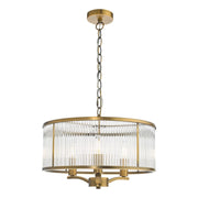 Evelyn 3 Light Pendant Antique Bronze / Polished Nickel