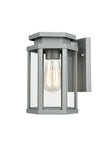 Alsatian Outdoor Wall Light IP44 - Silver Aluminium