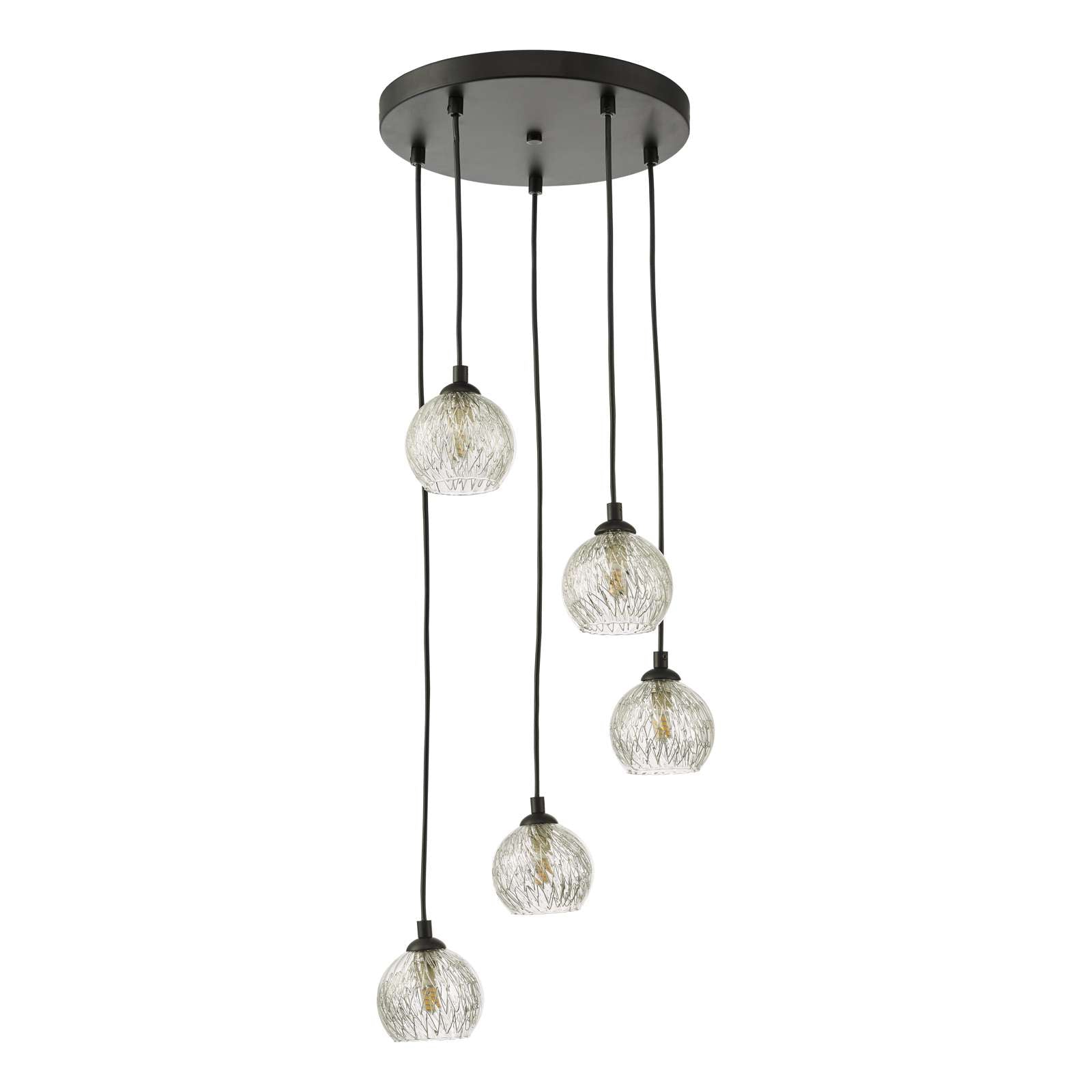 Federico 5 Light Cluster Pendant In Various Finishes G9