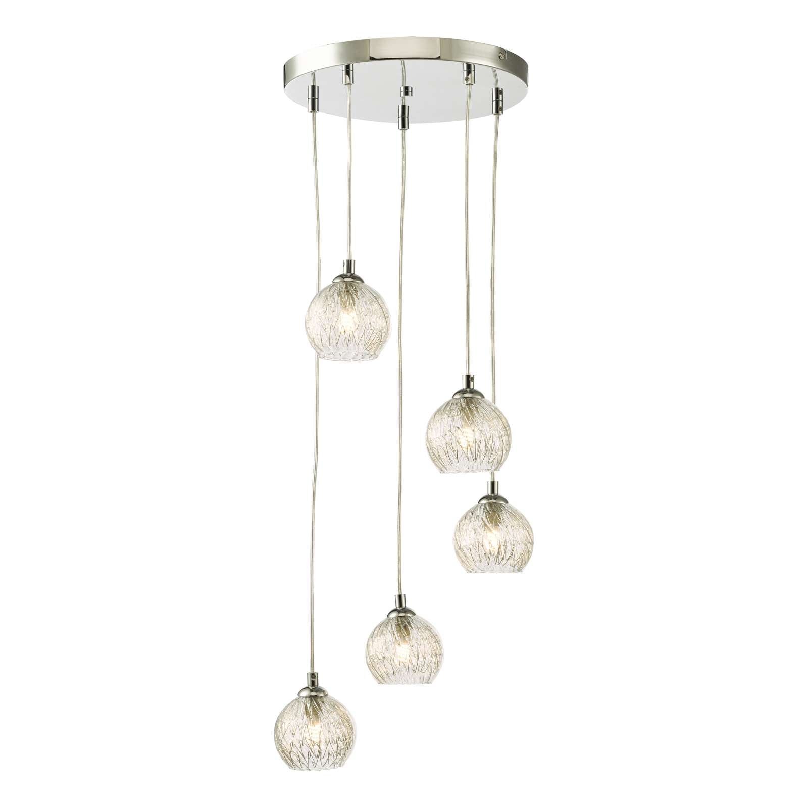 Federico 5 Light Cluster Pendant In Various Finishes G9
