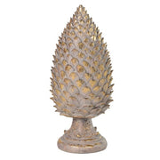 Cream & Gold Pine Cone Ornament