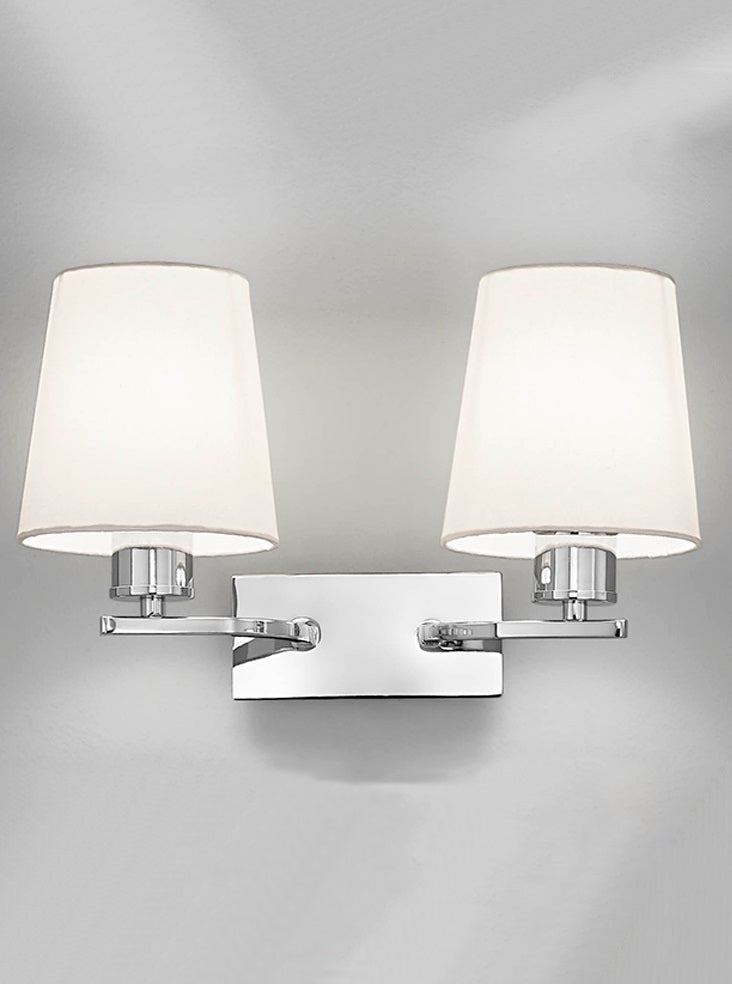Hector 2Lt Indoor Double Wall Lights - Chrome Finish