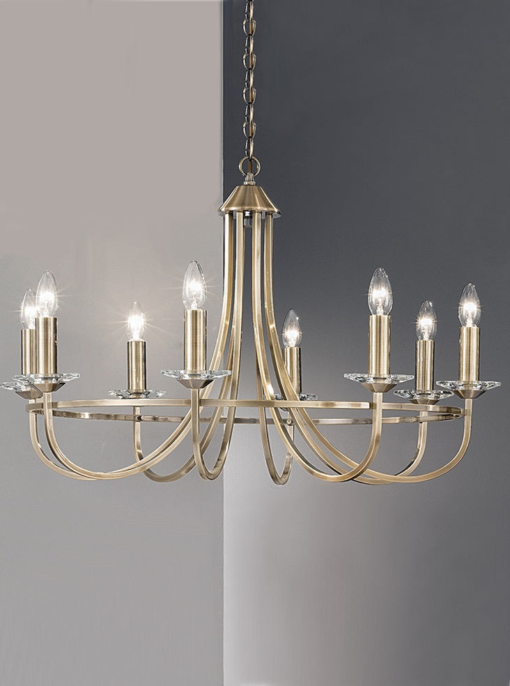 Lottie 5/8Lt Centre Light - Chrome/Bronze Finish