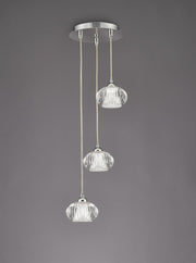 Elegance 3/5/10/11Lt Cluster Ceiling Light - Chrome Finish