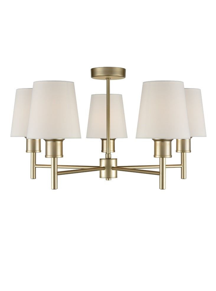 Tunisia 1/2Lt Indoor Semi Flush Ceiling Light in Various Finish