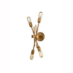 Needle 4 light Indoor Double Wall Light - Gold Finish