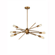 Needle 6/10/12Lt Centre Ceiling Light - Gold Finish