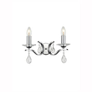 Naomi 2Lt Wall Bracket - Satin Nickel/Bronze/Chrome Finish