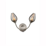 Tulip 2Lt Indoor Double Wall Light - Satin Nickel