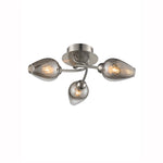 Tulip 3Lt Indoor Semi Flush Ceiling Light - Satin Nickel