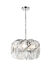 Mischa 8/10/12 Light Pendant - Chrome Finish