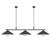 Flume 3Lt Bar Pendant Light - Black/ Bronze