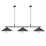 Flume 3Lt Bar Pendant Light - Black/ Bronze