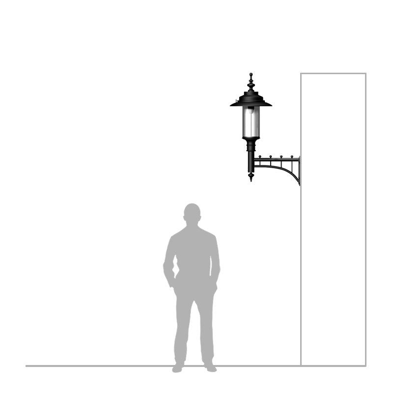 Crossley 1Lt Outdoor Wall Light - Cast Iron