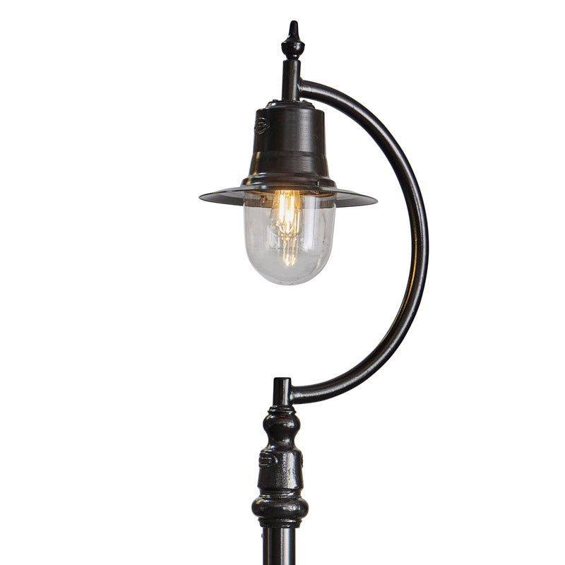 Rowsley 1Lt Teardrop Lamp Post - Cast Iron/Copper