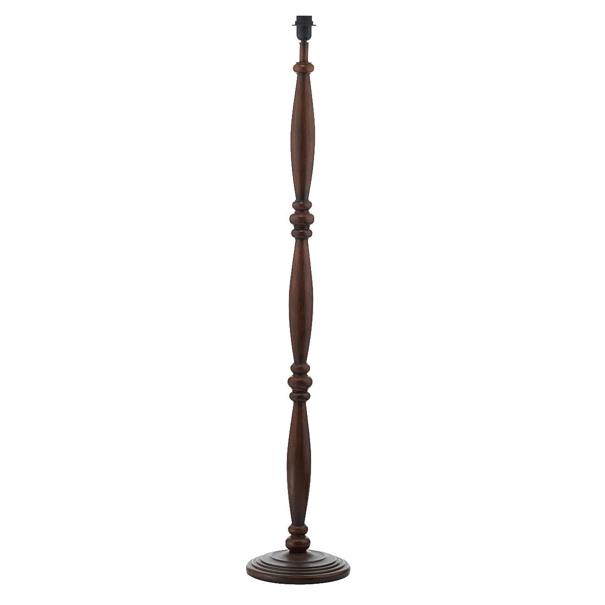 Hayward Floor Lamp Dark Wood Base Only