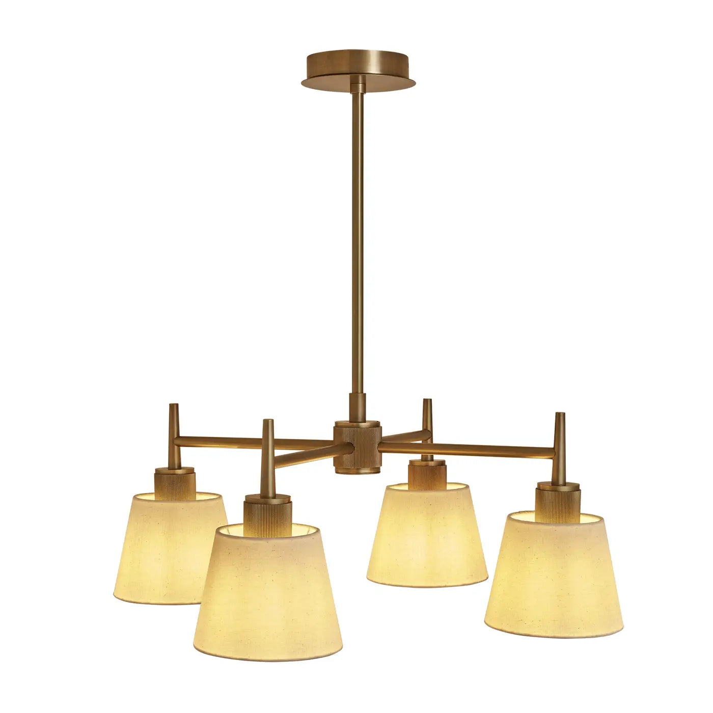 Henley 4 Arm Pendant Light - Brass/Bronze