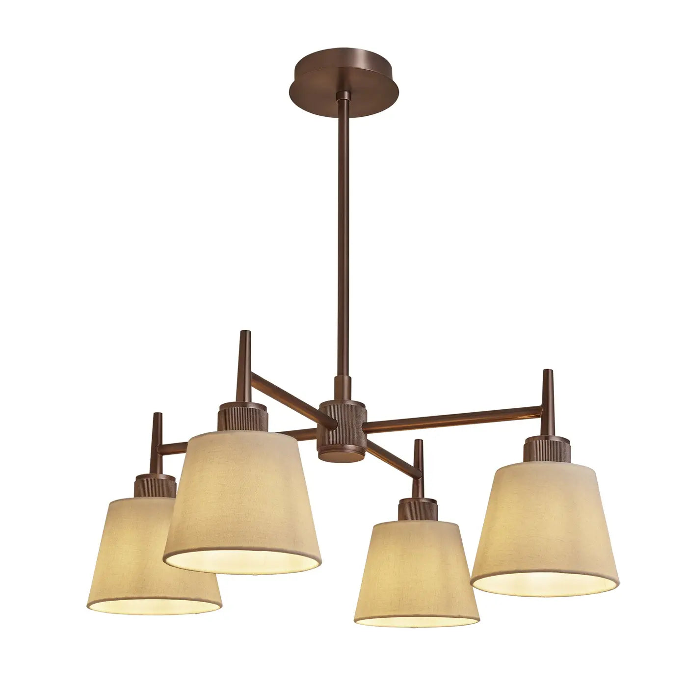 Henley 4 Arm Pendant Light - Brass/Bronze
