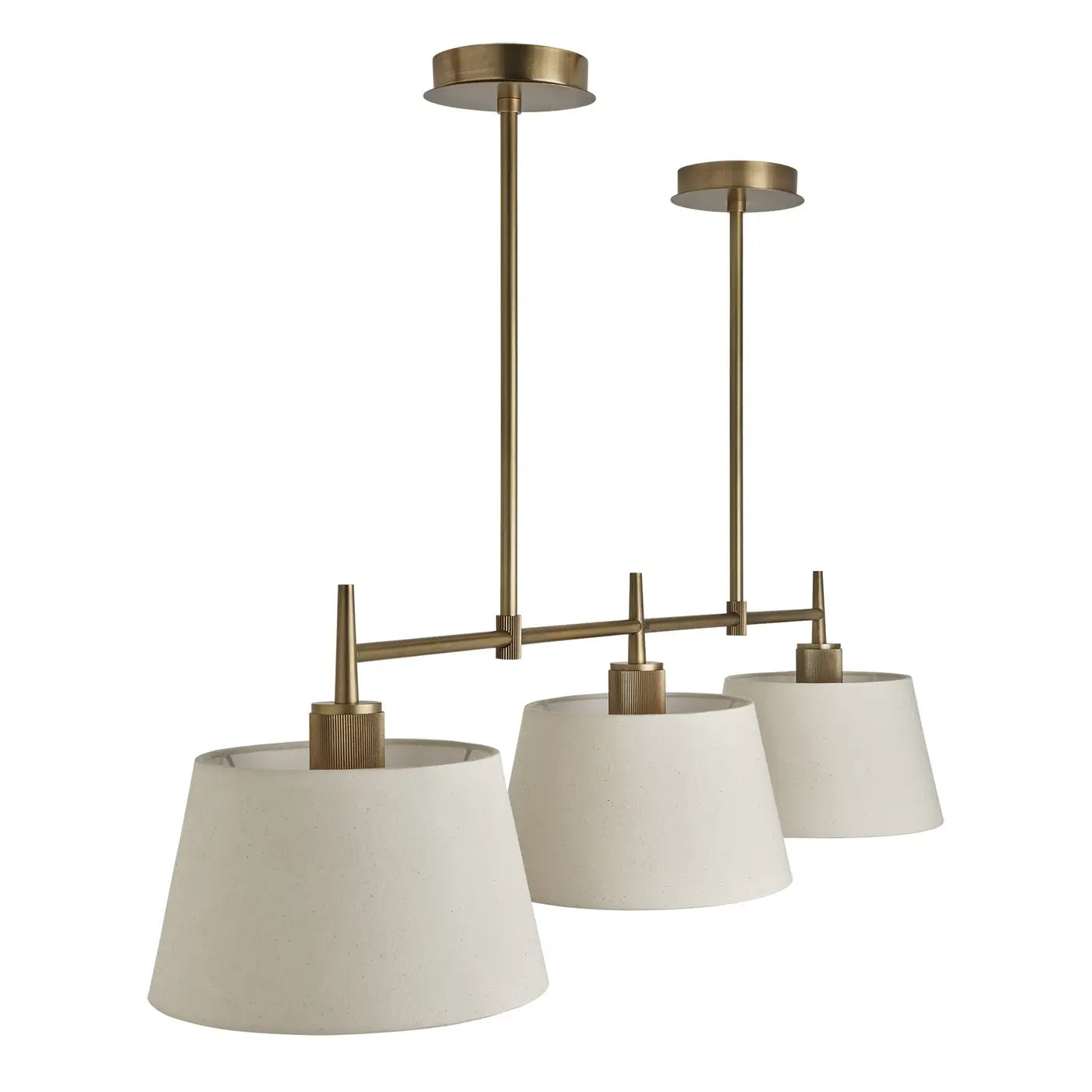 Henley Triple Bar Pendant Light - Bronze/ Brass Base