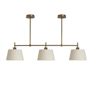 Henley Triple Bar Pendant Light - Bronze/ Brass Base