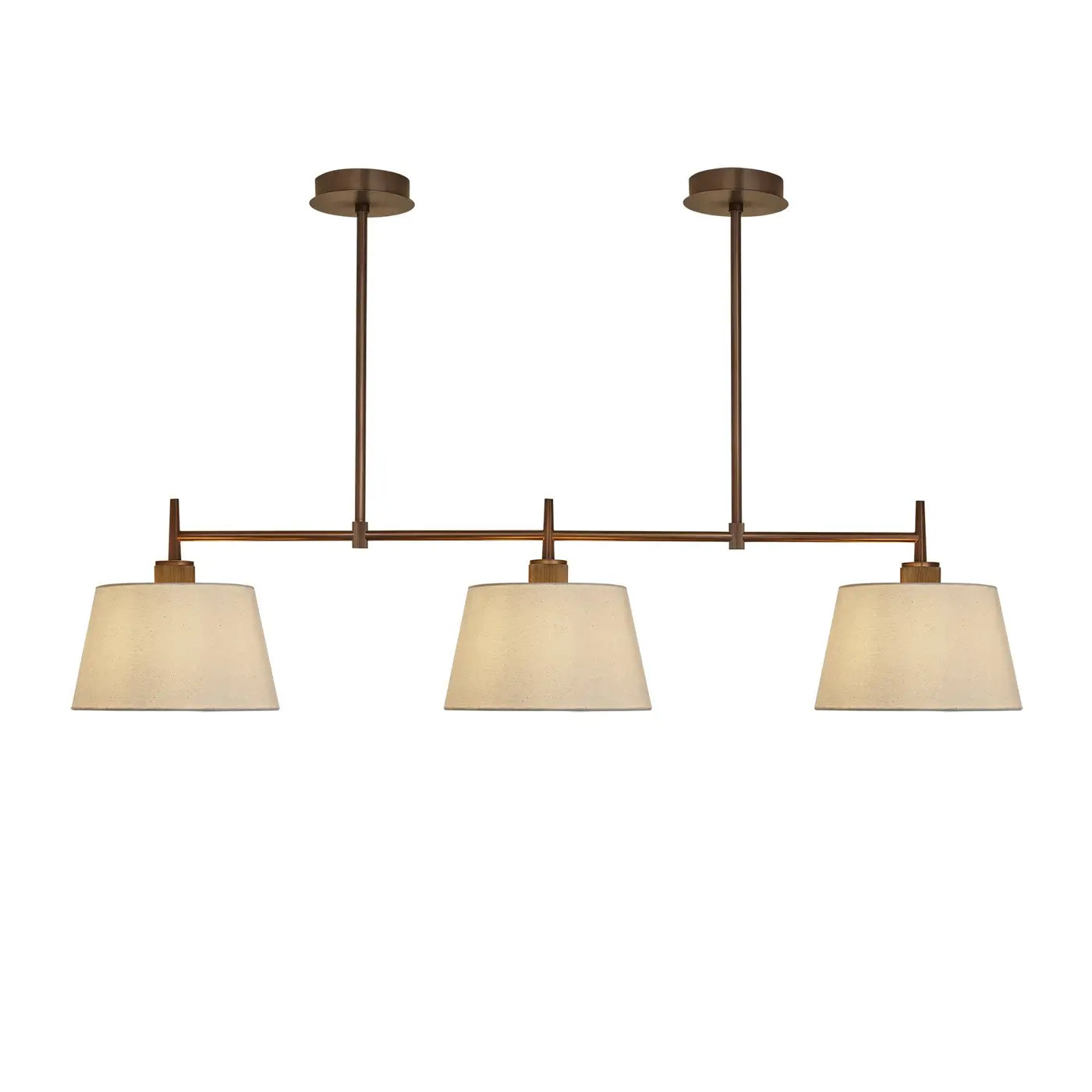 Henley Triple Bar Pendant Light - Bronze/ Brass Base