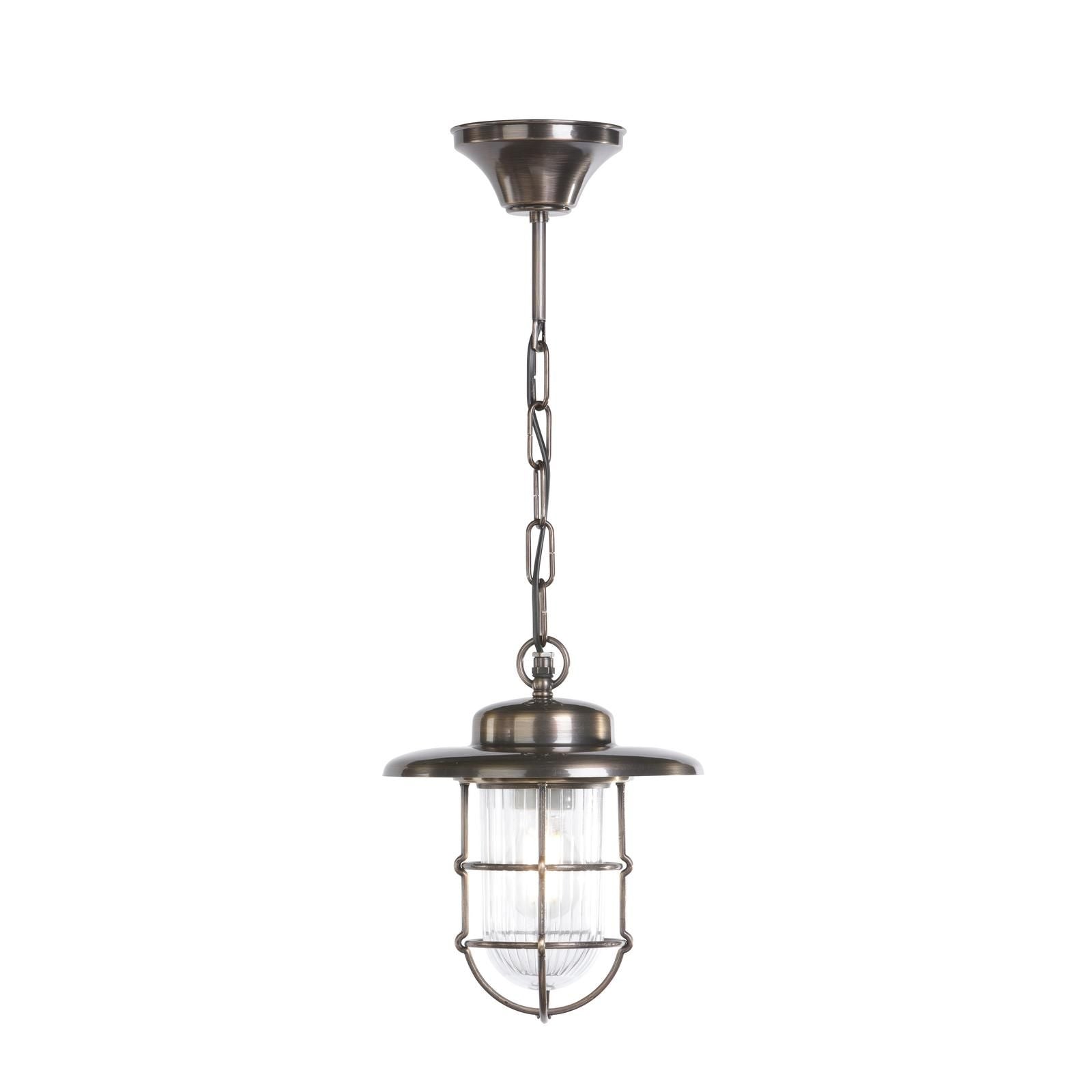 Humber Outdoor Pendant  IP44- Antique Brass/ Natural Brass