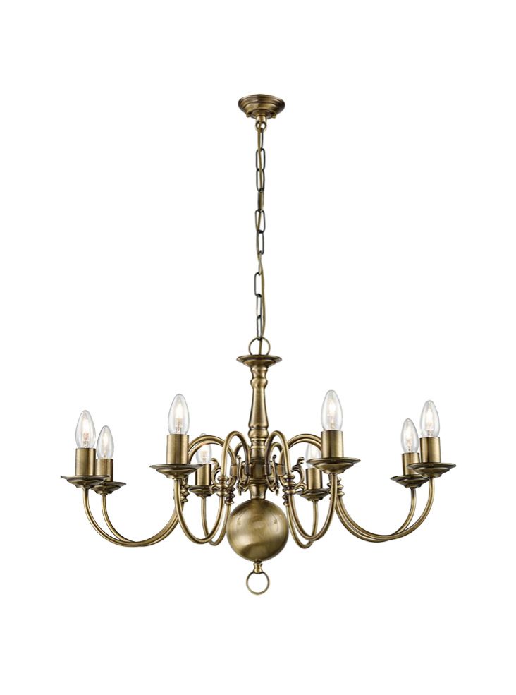 Nora 3/5/8/12Lt Chandelier Ceiling Light - Bronze Finish