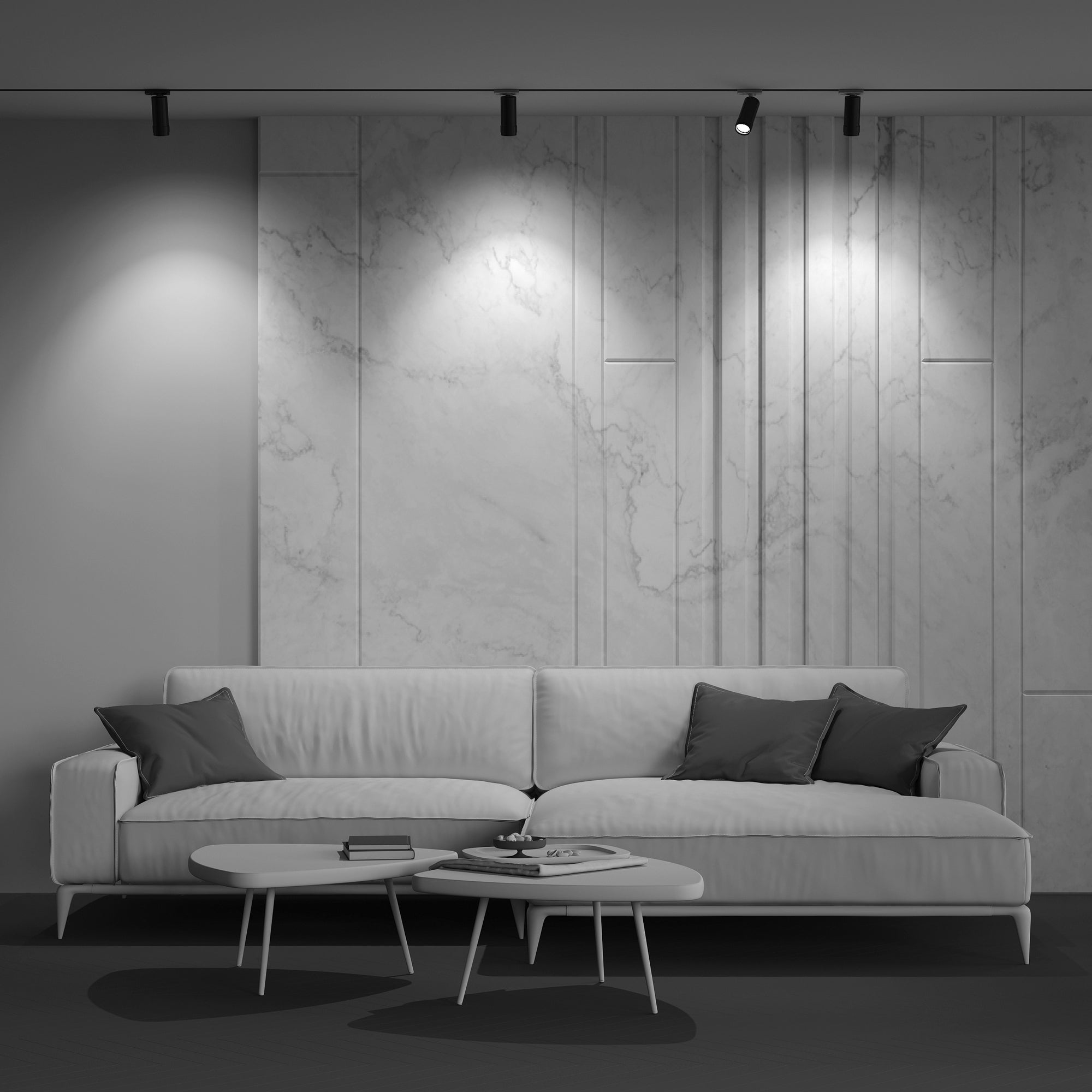 Focus Unity Zoom Track Luminaire -Integrated LED Non Dimmable