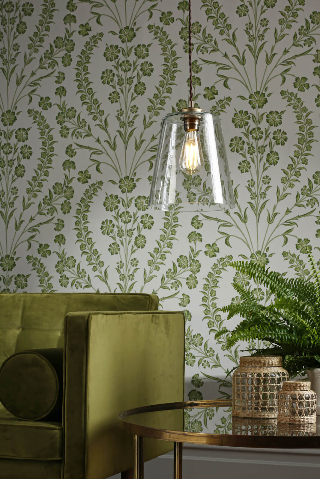 Ibsley Single Pendant In Aged Brass