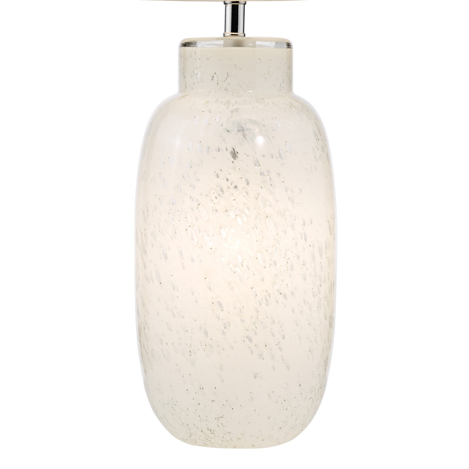 Ileana Table Lamp White Glass Base Only