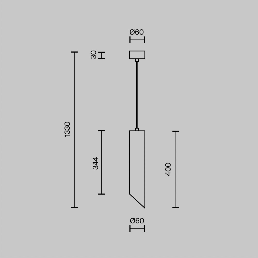 Lipari Pendant GU10 1x10W