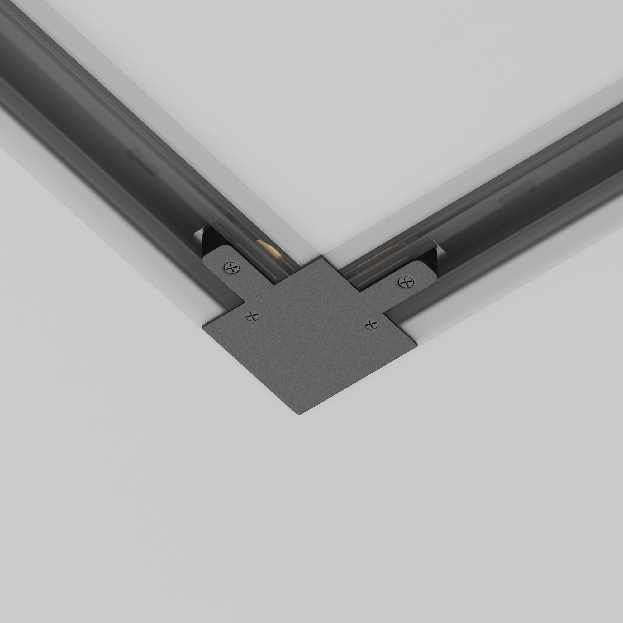 L-connector Unity recessed Components for build-in track system
