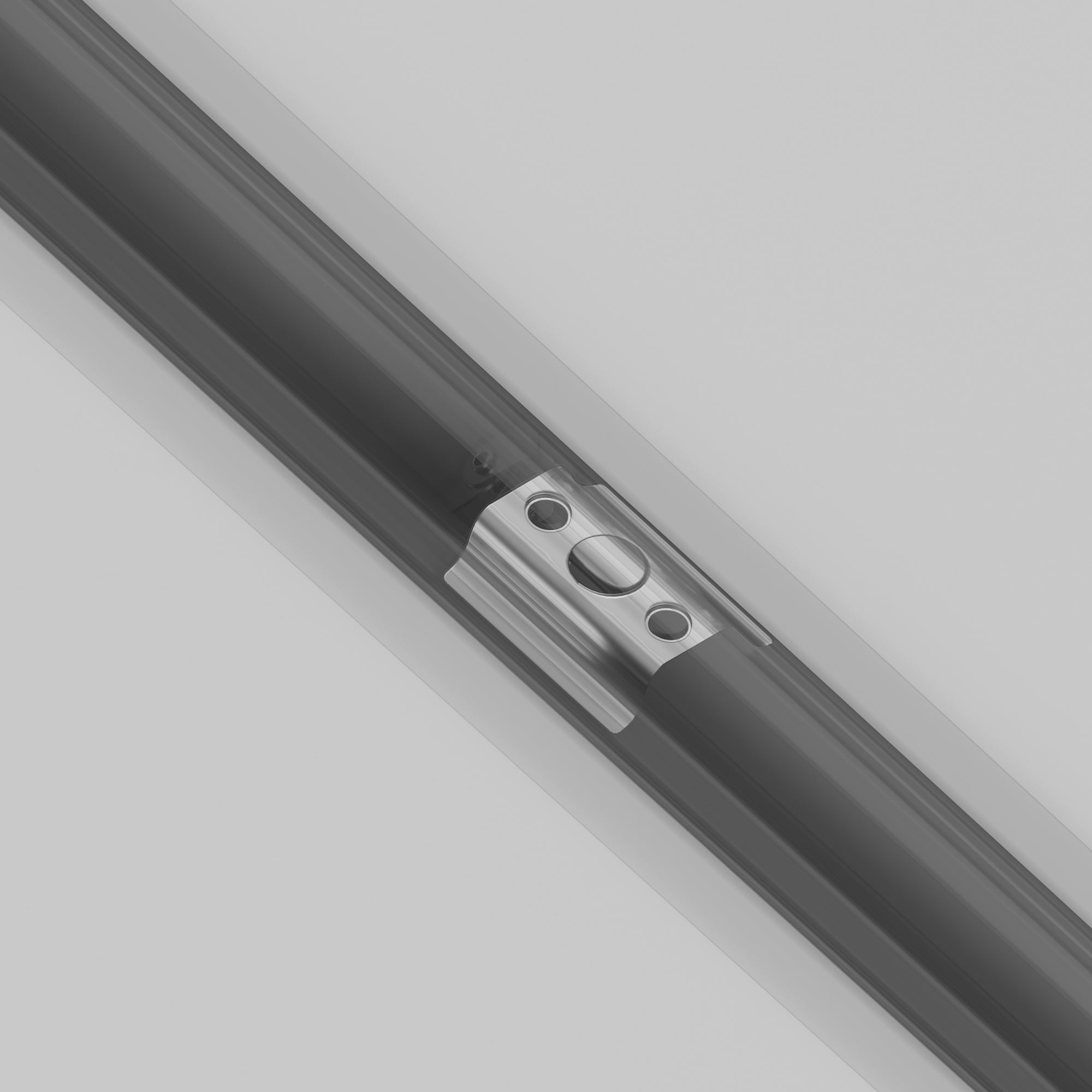 Spring holder Unity recessed silver Components for build-in track system