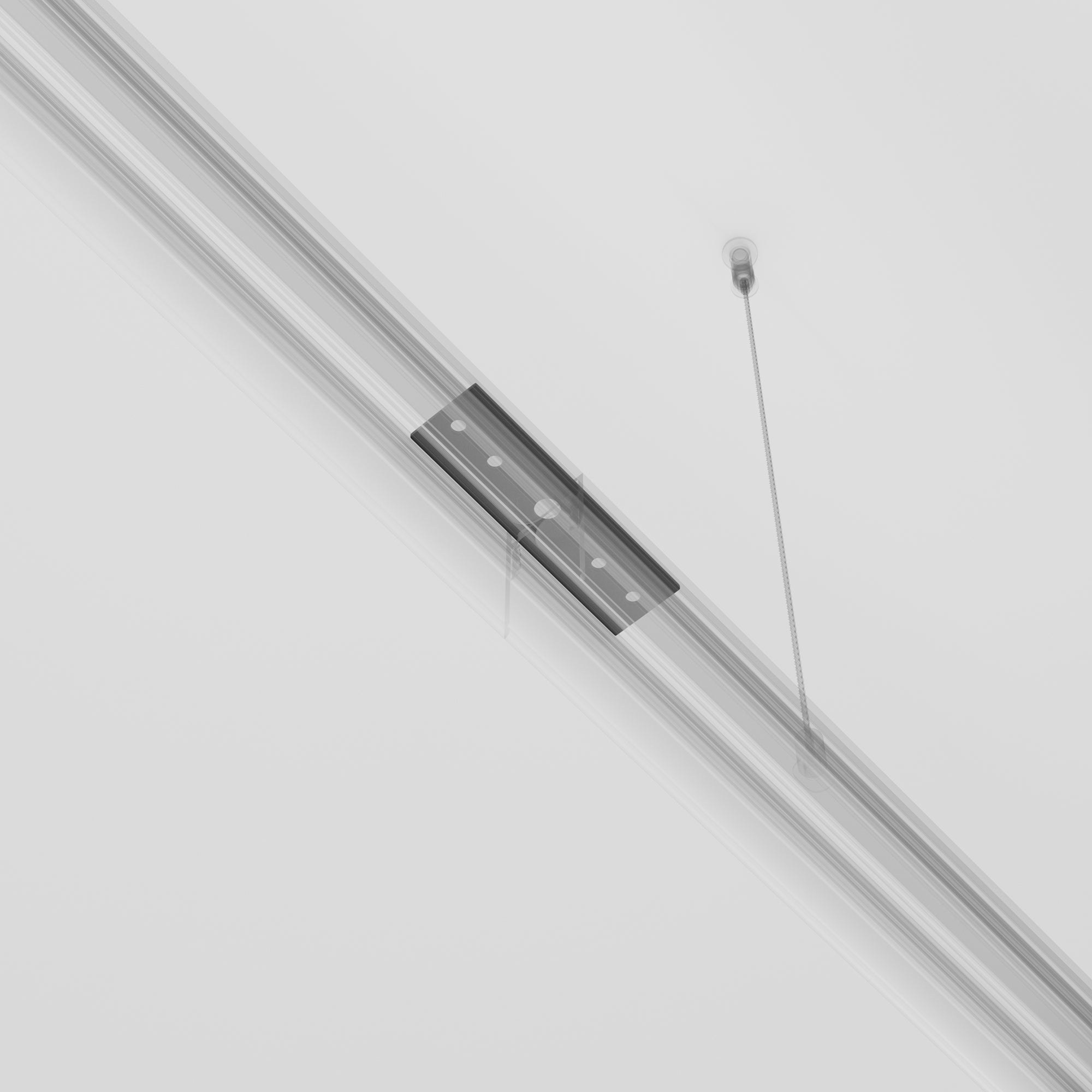 Straight connector Exility surface-mounted