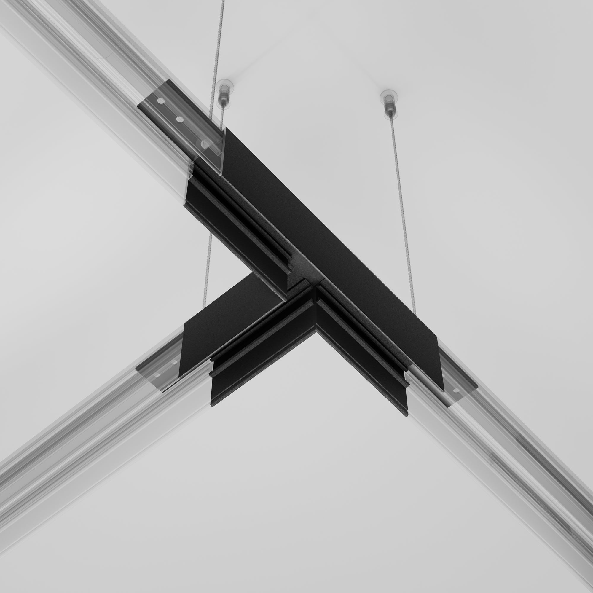 T-connector Exility surface-mounted